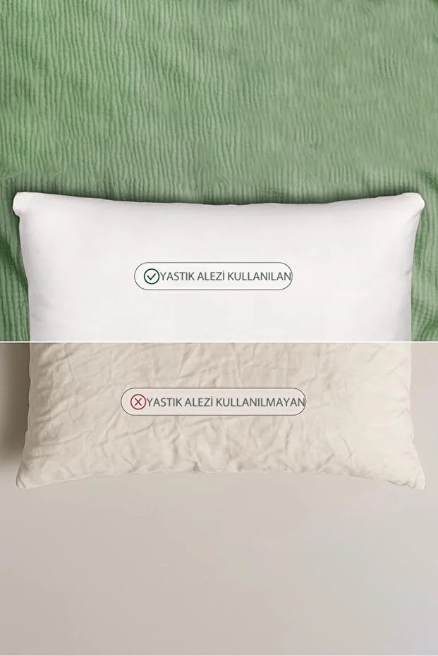 4'lü Sıvı Geçirmez Kapitone Yastık Alezi | 50X70 cm Yastık Koruyucu